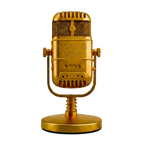 Gold microphone with 'SOUND VOW' branding on a white background