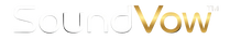 SoundVow logo in white on a black background